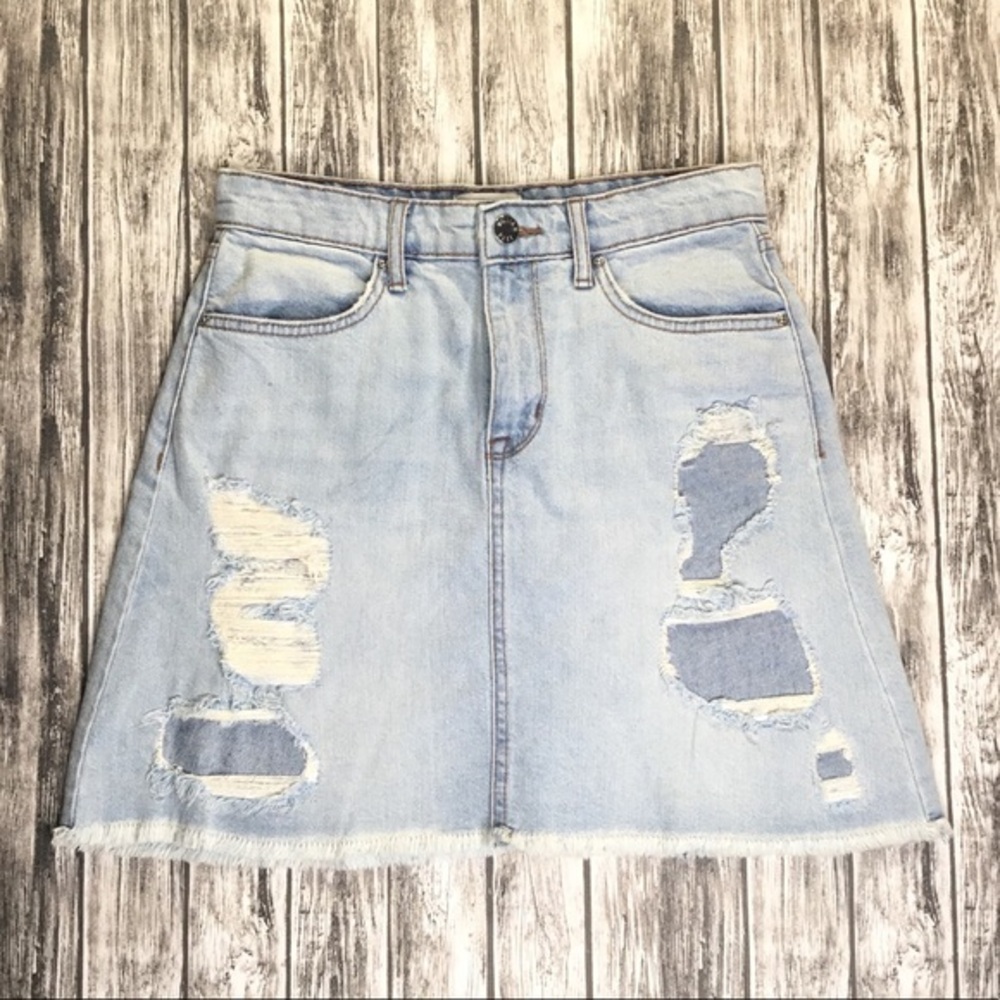 William Rast Women’s A-Line Skirt Light Blue Sz 25
